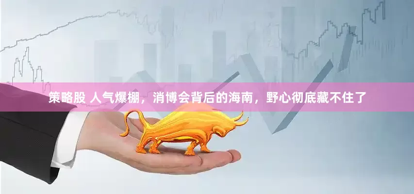 策略股 人气爆棚，消博会背后的海南，野心彻底藏不住了